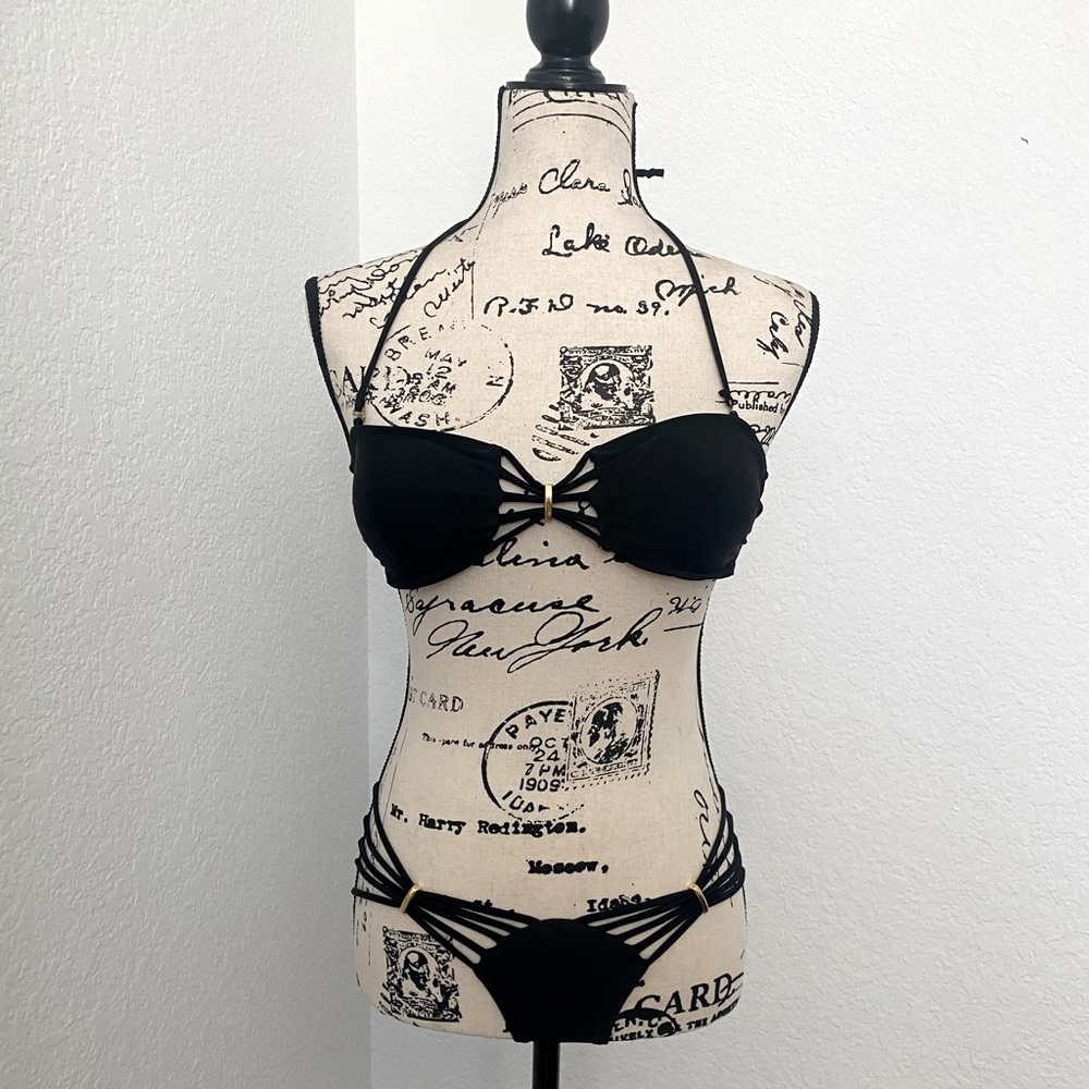 Size small black bikini.